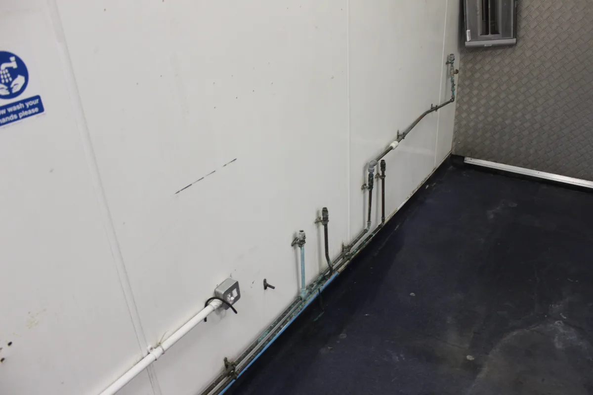 The same wall clean and white after the clean