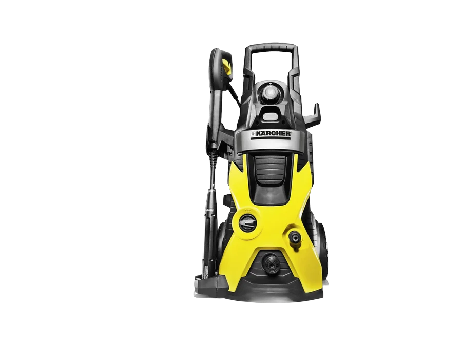 A pressure washer, photographed against a plain background.